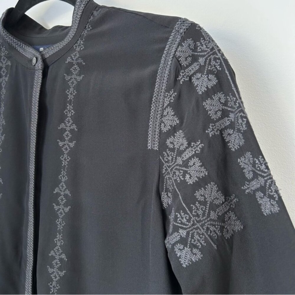 Madewell Silk Ballad Tunic Shirt Top - Picture 5 of 7